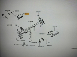 Module assy-air bag, assist Nissan Micra K14 98515-5FK0A Used part.