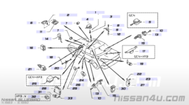 Portierschakelaar Nissan 25360-01A00 B11/K10/S12/U11/720