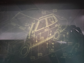 Side moulding assy-rear fender Datsun Bluebird 810 78851-W0500 Original.