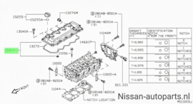 Cover assy-valve rocker YD25DDTI Nissan 13264-LC10B D40/ F24/ R51/ Z51 Original.