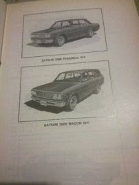 Service bulletin Nissan Datsun volume 105 Datsun 130-series