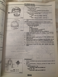 Service manual '' Model Z32 series '' SM0E-0Z32G0 Nissan 300ZX Z32 Used part.