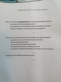 Cursusboek '' Diagnose elektrische systemen '' 2013
