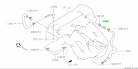 Positive crankcase ventilation valve Nissan 11810-41B02 B13/ E11/ E12/ J10/ JJ10/ K11/ K12/ CK12/ K13/ M30M/ N14/ P10/ P11/ WP11/ W10/ Y10/ Z11 Original.