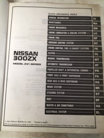 Service manual ''Model Z31 series'' Nissan 300ZX Z31 SM4E-0Z31G0 Used part.