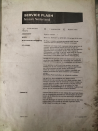Folder ''bulletin'' with several: Technical bulletin, Reparatieprocedures, Service interval reset,  Service flash, Campaign bulletin (20250403) Used part.
