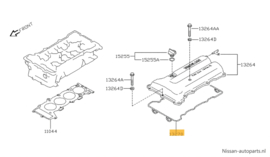 Gasket-rocker cover SR20DE Nissan 13270-2F200 C23/ P11/ V10/ WP11 Original.
