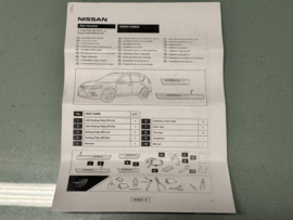 Verlichte instaplijstset Nissan X-trail T32 G6950-4CB0A Origineel.