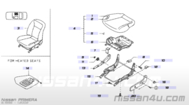 Bijrijdersstoel Nissan Primera P11/ WP11 87000-3J306