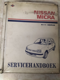 Service manual '' Model K11 series '' SM2D-0K11E0E Nissan Micra K11 Used part.