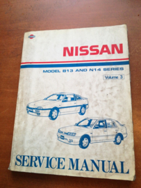 Service manual '' model B13 and N14 series volume 3 '' Nissan 100NX B13 / Nissan Sunny N14  SM1E-3N4BG0