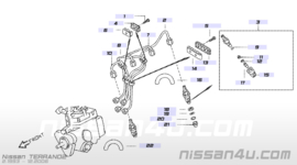 Montageklem verstuiverleiding LD20/ LD23/ TD27 Nissan 16687-D9700 C23/ R20