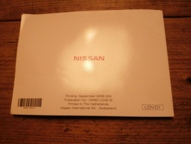 User manual '' Nissan connect 2009 '' OM9D-LCNE1E