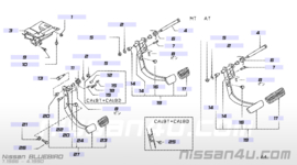 Rempedaal Nissan Bluebird T12/T72/U11 automaat 46520-13E11