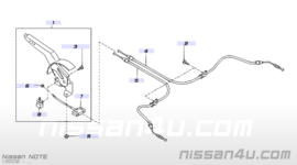 Handremkabel links Nissan Note E11 36531-9U00B