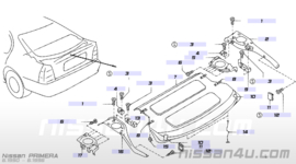 Hoedenplankklem Nissan Primera P10 79917-98J00 Origineel.