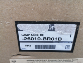 Headlamp assy-right-hand Nissan Qashqai J10 26010-BR01B 2010 + Origineel.