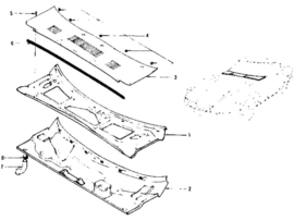 Rubber-sealing hood Datsun 240Z/260Z/280Z S30 66321-E4100 S30