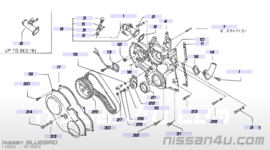 Distributieriem Nissan LD20/ LD28 16806-V0700 910/ C32/ C120