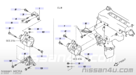 Stelplaat dynamo Nissan Micra K11 11715-50B00