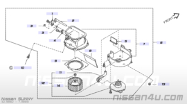 Kachelweerstand Nissan 27150-62J00 B13/N14 Stand 1 defect