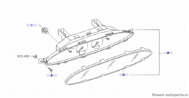 Cockpit Nissan Primera P12 24810-BA218 Gebruikt. Lichte schade.