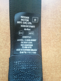 Belt rear seat tongue, right-hand Nissan Micra K11 88844-1F601