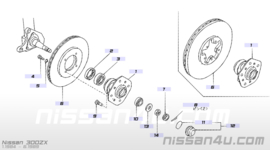 Wiellager vooras Nissan 40215-A0100 Origineel.
