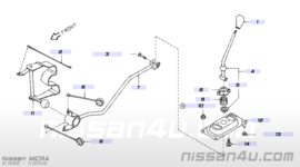 Versnellingspookknop Nissan Micra K11 32865-1F715 Origineel.