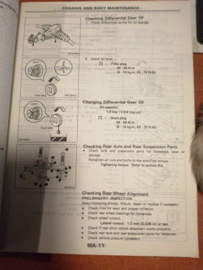 Service manual '' Model B12 and N13 series Supplement II 4WD model'' Nissan Sunny B12 / Nissan Sunny N13