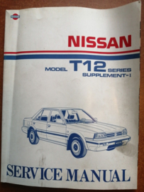 Service manual '' Model T12 series supplement-I '' SM8E-T12SG0 Nissan Bluebird T12 Used part.
