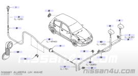 Ruitensproeierkopje voorzijde Nissan 28930-BU100 N16/ R20/ V10