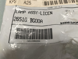 Assy-lamp license Nissan 26510-BG00A Original