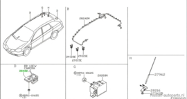 Achteruitrijcamera Nissan Primera P12 28442-BA010 Origineel.