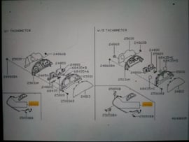 Kilometertellerkabel Nissan Serena C23 25050-8C801 Origineel.