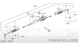 Stuurhuis Nissan Micra K11 49001-6F600