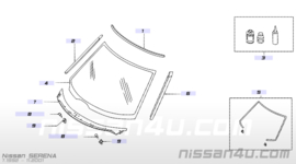 Raamrubber Nissan Serena High roof Van 72716-9C001