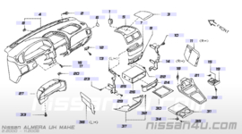 Slotvanger dashboardkastje Nissan Almera N16 68640-BM400