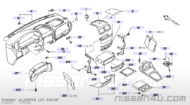 Montagesteun autoradio rechts Nissan Almera N16 28038-4M700