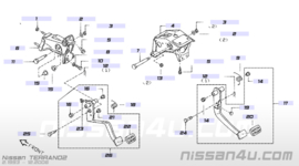Spring-return pedal clutch Nissan 46571-0F005 N16/ R20/ V10