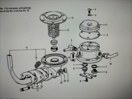 Brandstofpomp L16 Datsun Bluebird 710 17010-U0526 Gebruikt.