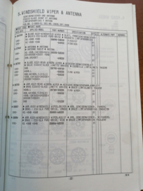 Collision parts catalog model N14 series Nissan Sunny N14 EC-121-EL