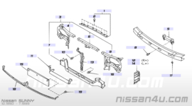 Vertikale steun radiateurframe Nissan Sunny N14 62550-50C30