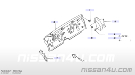 Afschermkap interieur Nissan Micra K11 66900-6F602 Gebruikt.