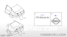 Kofferbakembleem Nissan Primera P11 84895-9F500