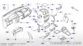 Asbak Nissan Almera N16 68810-BM400