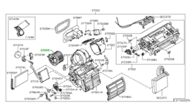 Motor assy-blower with case Nissan Qashqai J10/ JJ10 27225-ET10B New.