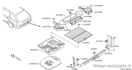 Opbergvak gereedschap midden Nissan Primera P12 Wagon 84977-AV700 Gebruikt.