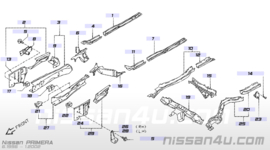 Hook-front, right-hand Nissan Primera P11/ WP11 51142-9F500