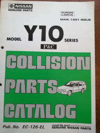Collision parts catalog model Y10 series Nissan Sunny Wagon Y10 EC-126-EL